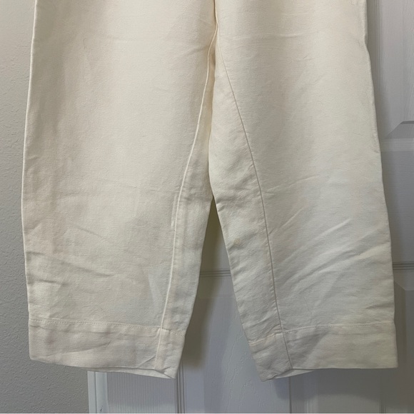 Madewell - Off White - Linen Ankle Pants - Size 8 - Picture 3 of 6